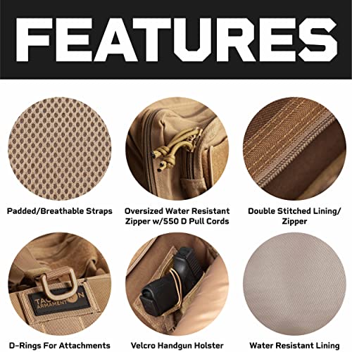 24Battlepack Tactical Backpack | 1 To 3 Day Assault Pack | Combat Veteran Owned Company |40L Bug Out Bag (Tan) #TOP3