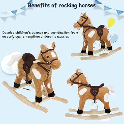 WOLTU-Schaukelpferd-fur-Babys-Spielzeug-mit-Tiergerauschen-und-Haltegriffen-aus-Plusch-und-PP-Baumwolle-74-x-65-x-34-cm | Dealmeister.io Alt tag für bilder post titel