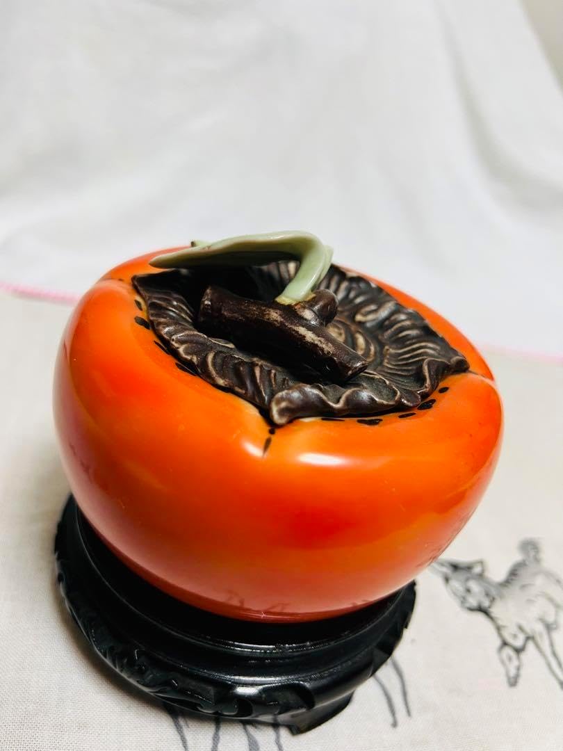 有田焼　二宮閑山　柿　調味料入れ　古伊万里　陶器 現状品 有田焼 二宮閑山 柿 調味料入れ 古伊万里 陶器 現状品 有田焼 二宮閑山 柿