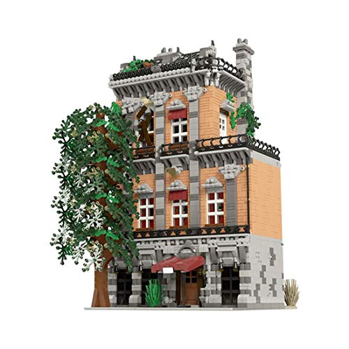 KEKRAV Altstadt Hostel Modular House Building Set, 5283 Stück Kreatives Architekturgebäude Kit, kompatibel mit Lego