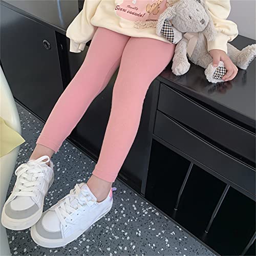 Girls Fleece Lined Leggings Stretch Slim Thermal Wool Fall Winter Tights Kids Baby High Waist Sherpa School Pants4