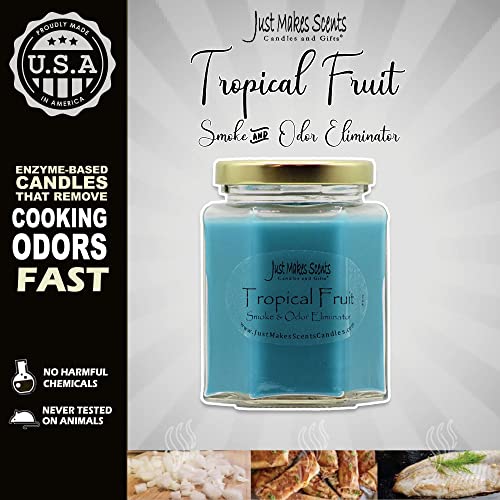 Tropical Fruit Scented Smoke And Odor Neutralizing Candle - Hand Poured In The Usa By Just Makes Scents #TOP2