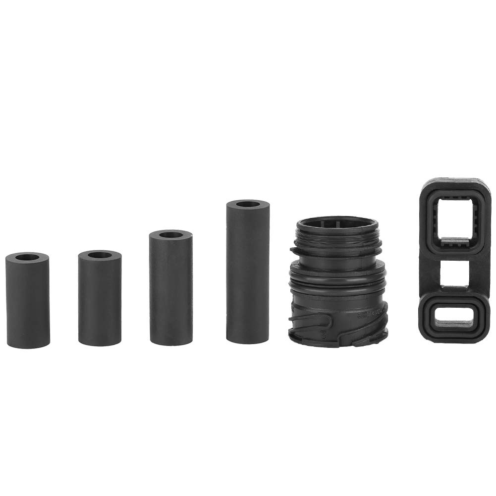 TBEST Kit de 6pcs de Funda de Cuerpo de Válvula de Batería, Conector, Bloque de Goma, Tapón de Tubo de Aceite