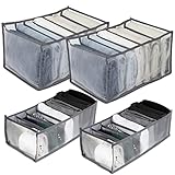 【Ahorre tiempo y espacio】: nuestra caja de almacenamiento de pantalones es plegable y se puede plegar para ahorrar espacio cuando no está en uso. La caja de almacenamiento de pantalones tiene una variedad de rejillas que pueden contener diferentes tipos de jeans, calcetines, corbatas, etc.