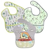 bumkins(バンキンス) バンキンス 油が落ちるスタイ3点セット【日本正規品】スーパービブ 洗濯機で洗えてすぐ乾く お食事用防水ビブ 6~24ヶ月 16/17/111 3個 (x 1) BM-S3BN3