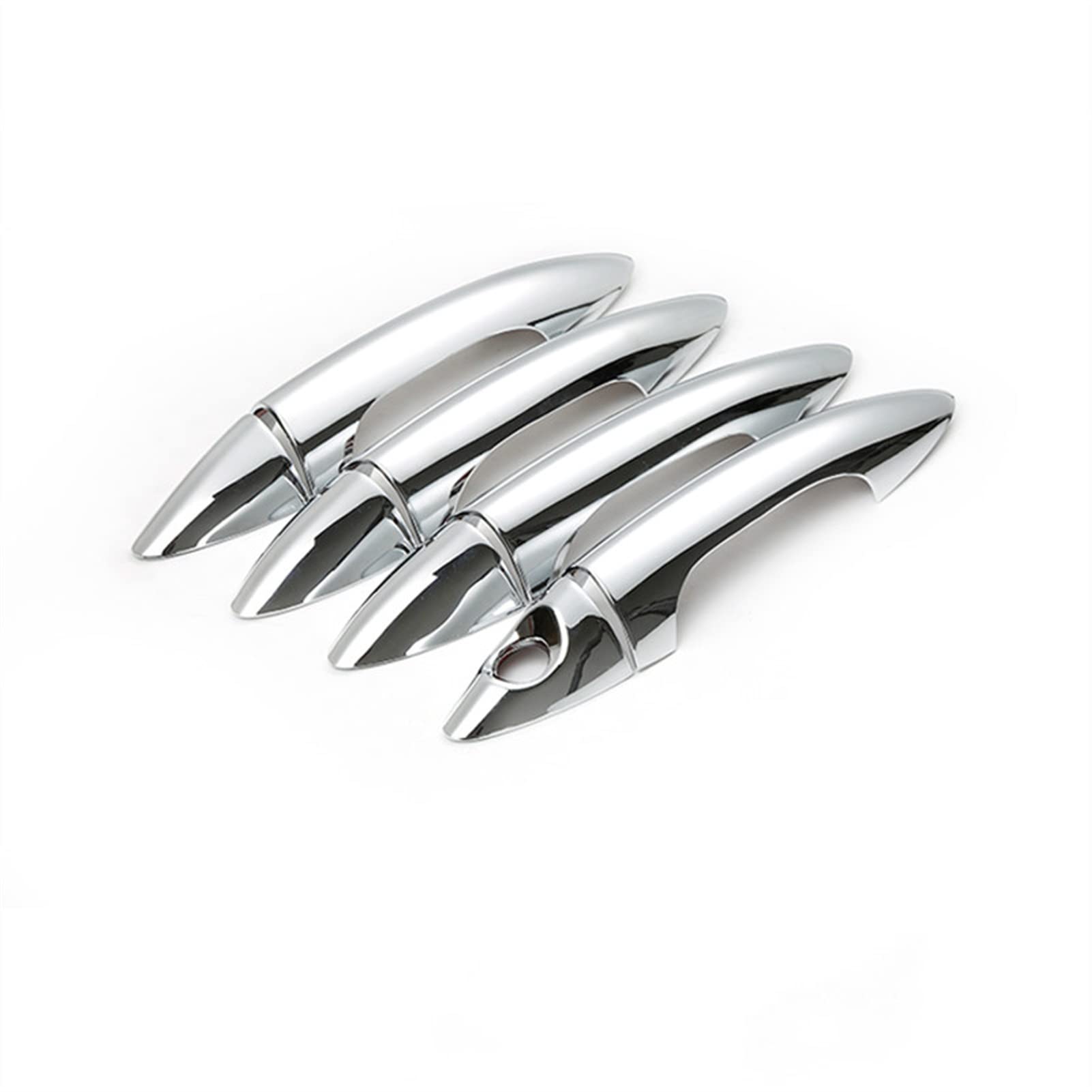Rinkteea One Color Exterior Car Door Handle For Hyundai For Solaris 2010-2015 Chrome Car Door Handle Cover Trim Sticker