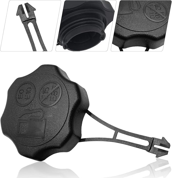 Mower Fuel Tank Cover with Lanyard for 675Exi 725Exi Engine Mowers, Replacement Part No. 594061 (1)