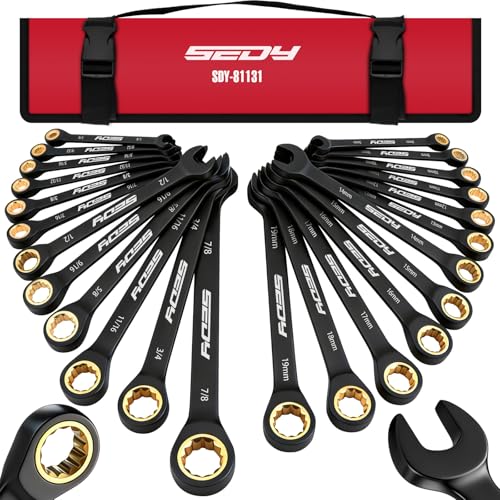 Premium 24-Piece Black Finish Wrench Set