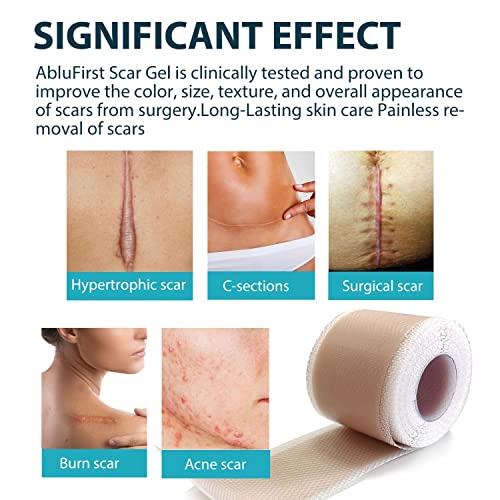 Silicone Scar Tape(1.6" × 120"Roll-3M), Medical Silicone Scar Sheets, Strips, Scars Away, Effective Professional Scar Removal Sheets For Keloids, Tummy Tuck, C-Section, Acne, Burn Et #TOP1