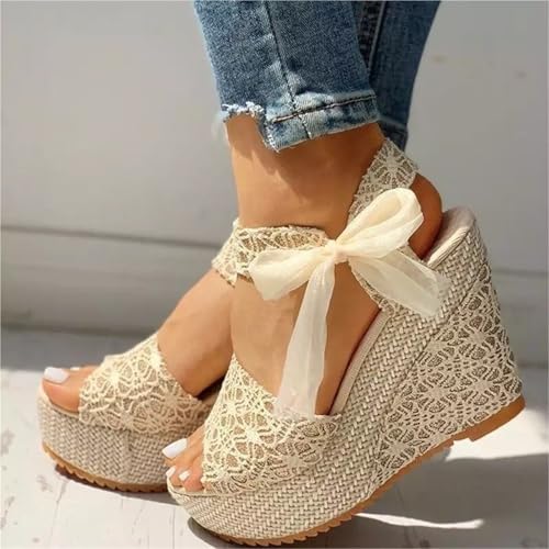 Lace Leisure Women Wedges Heeled Women Shoes Summer Sandals Party Platform High Heels Shoes Woman4