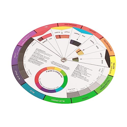 TOPINCN Mehrfarbiges, praktisches Farbrad, Leitfaden zum Mischen von Farben, einfach für den Kunstunterricht