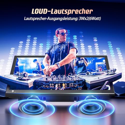 DESOBRY 19 Zoll Kleine Fernseher mit DVD Player integriert, 1080P Outdoor tv unterstützt Antenne HDMI USB AV Eingang, 12V Fernseher für wohnmobil/Camping/Wohnwagen