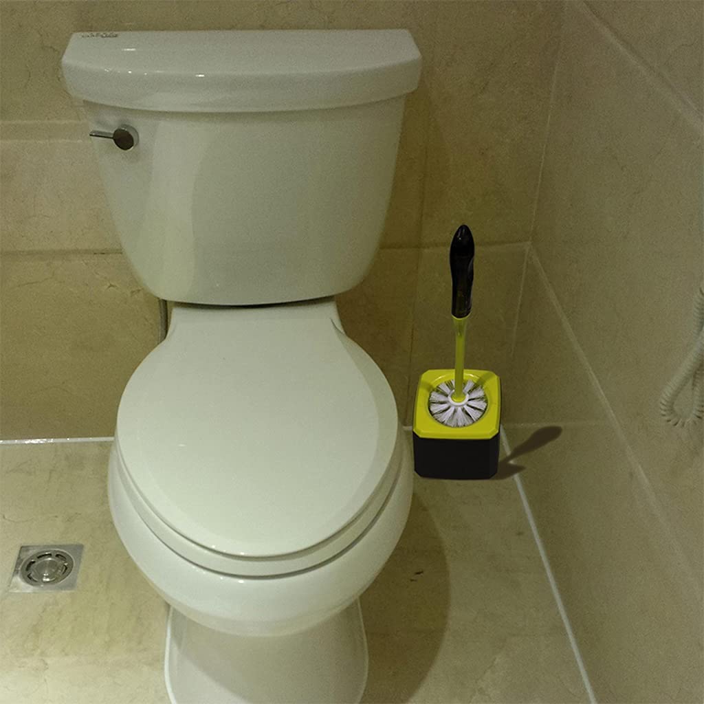 Escobillas de Baño/Escobilla WC Soporte de cepillo de inodoro for el hogar del piso de pie, inodoro, cepillo, baño, cepillos de limpieza de inodoro, 360 °, sin cepillo de inodoro sin salida, juego de