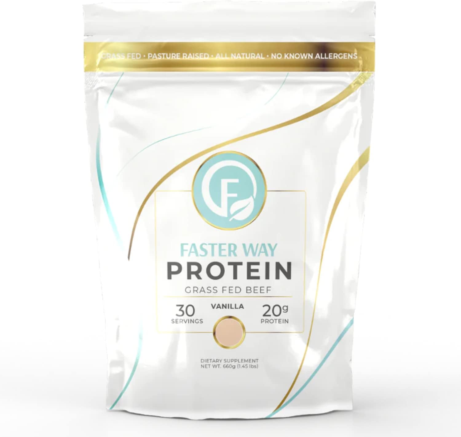 Faster Way to Fat Loss Grass Fed Protein Powder Vanilla