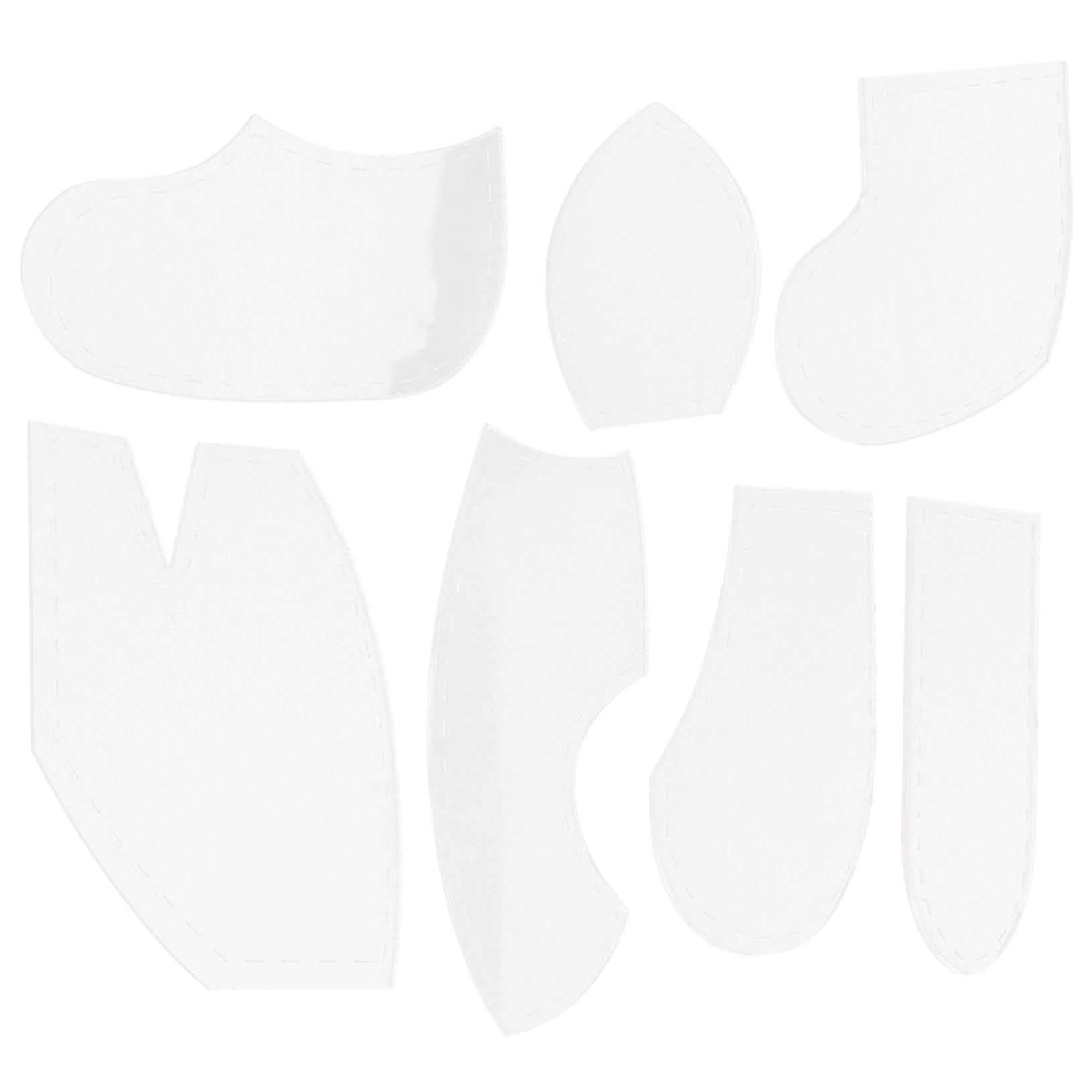 OSALADI 3 Set Template Cucito Acrilico Per Progetti Fai Da Te Per Creazioni Artigianali E Progetti Unici Quilting 7 Pezzi * 3