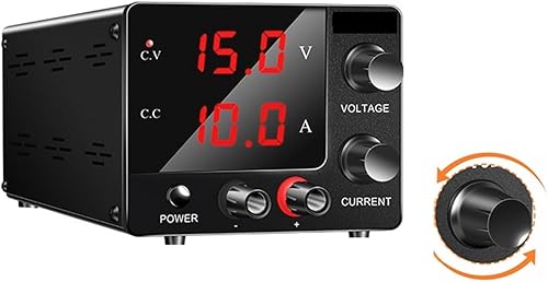 Fuente de alimentación de CC variable, 30 V, 10 A, 5 A, fuente de alimentación de banco regulada de CC con pantalla LED de 4 dígitos, 15 V, 60 V,