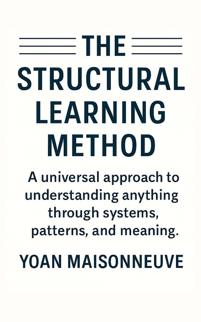 The Structural Learning Method: A universal approach to understanding anything through systems, patterns, and meaning.      Kindle Edition