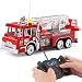 10" R/C Rescue Fire Engine Truck Remote Control Kids Toy with Extending Ladder & Lights