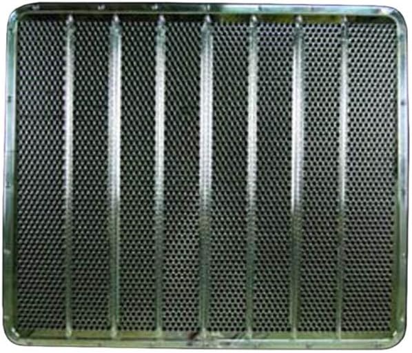 Replacement For PETERBILT 379 YEAR 2000 POLISHED ALUMINUM PUNCHED HOLE GRILLE W BARS by Technical Precision