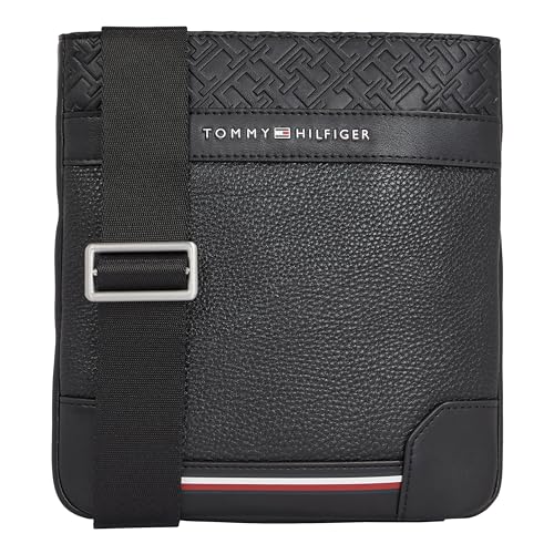 Tommy Hilfiger TH Central sac à bandoulière 21 cm noir en toile pour homme