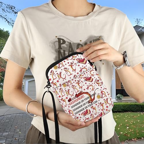 Cartoon Dragon Inspire Crossbody Bag Dishonor On You Dishonor On Your Cow Shoulder Bag Dragon Fan Gift4