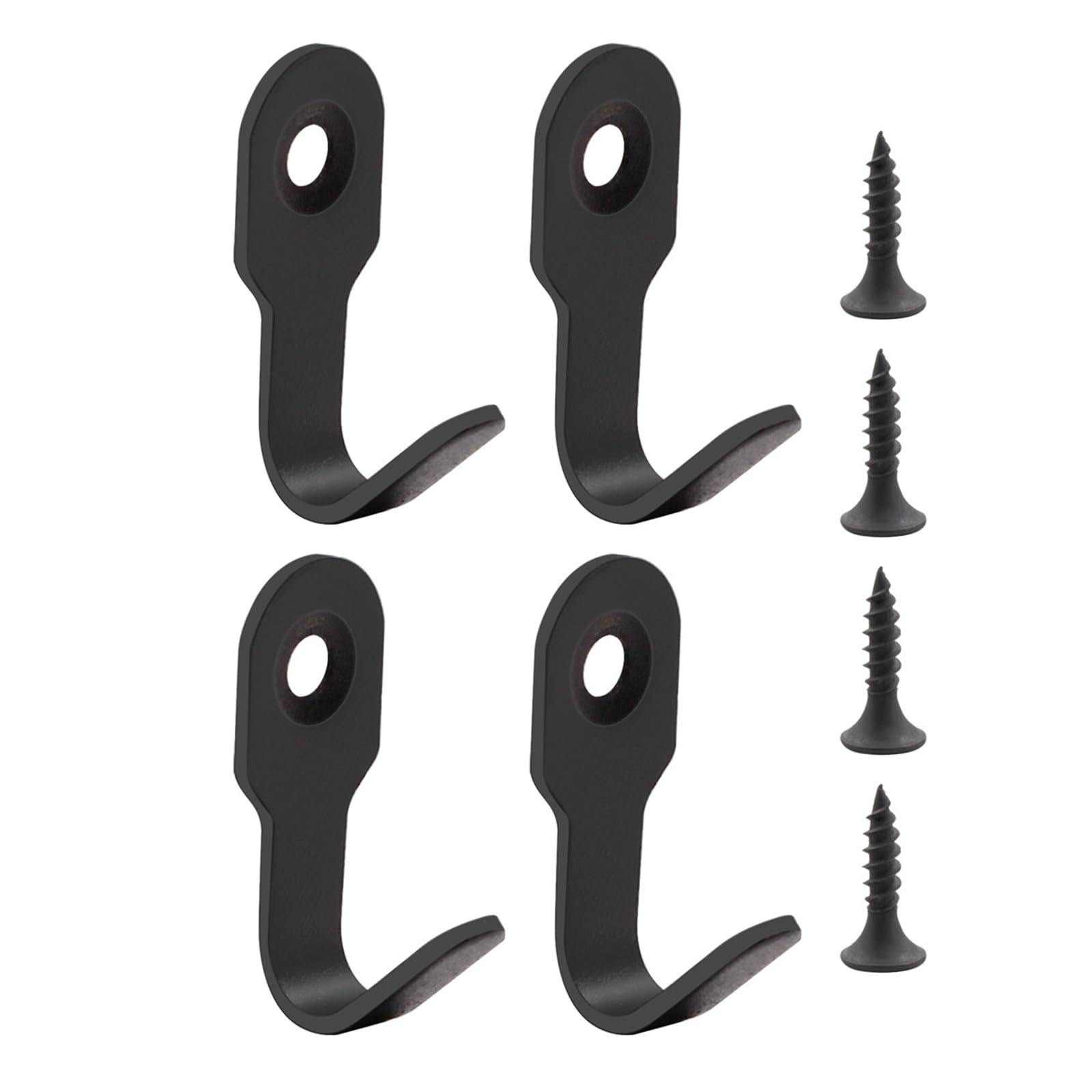 Hsyzygian Sand Black Of 4 Portable Stainless Steel Coat Hook Rustproof And Sturdy For Hanging Towels Bags Clothes In Any Room Use Easy Installion Hook