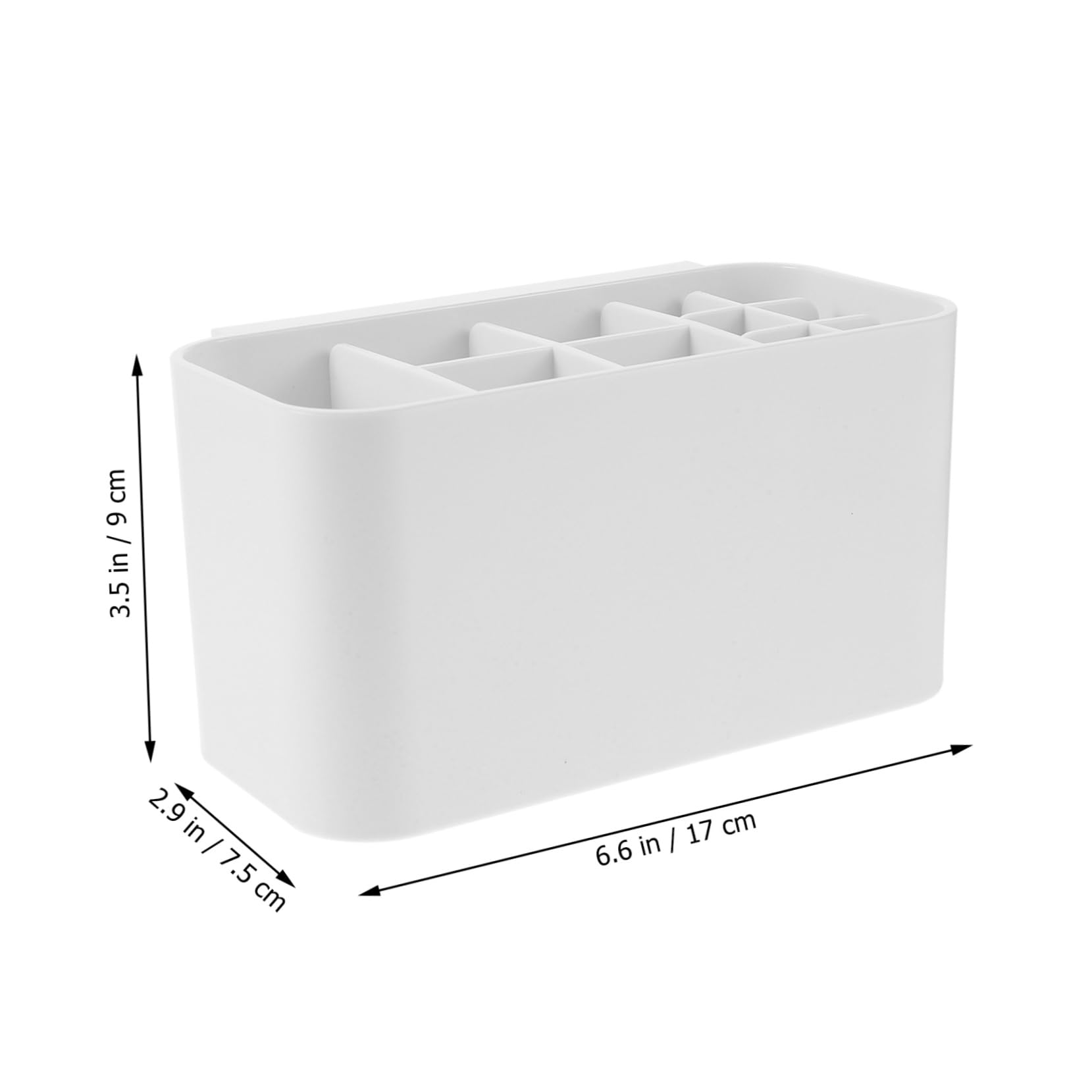 MAGICLULU Portaspazzolini da Denti da Parete per Bagno, Organizer per Spazzolini Elettrici, Abs Bianco, Fori di Drenaggio, Gancio Adesivo Resistente