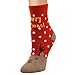 Produktbild TEBAISE Unisex Weihnachtssocken Christmas Socks Weihnachtsmotiv Weihnachten Festlicher Baumwolle Socken Mix Design für Damen und Herren Weihnachten Karneval Fasching