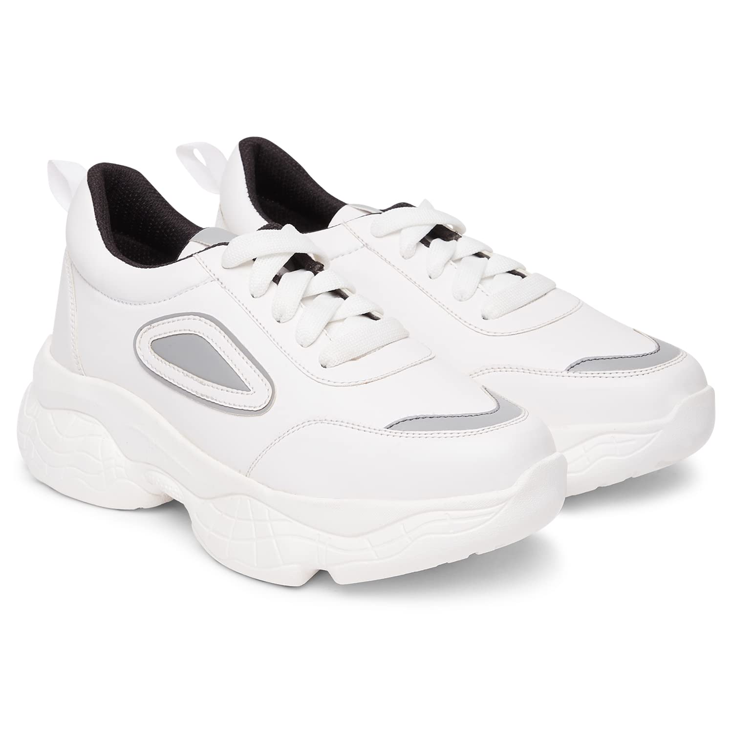 Longwalk Women's Sneaker Walking Shoes for Girl's White Shoes Collections