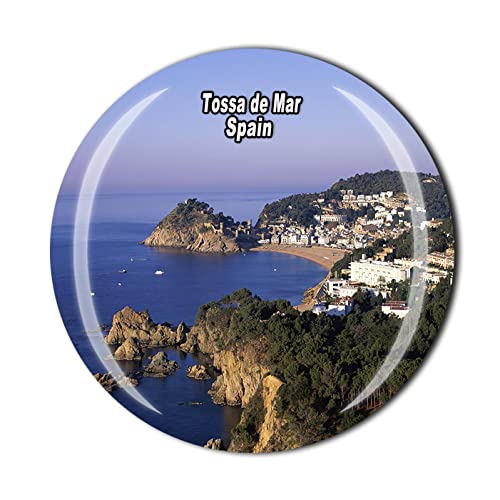 Aimant Réfrigérateur 3D Résine Souvenir Tossa De Mar Avec La Vila Vella