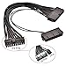Optimal Shop 24 Pin Main Second Dual PSU ATX Power Supply Motherboard Adapter Cable
