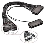 24 Pin Main Second Dual PSU ATX Power Supply Motherboard Adapter Cable - Image 2