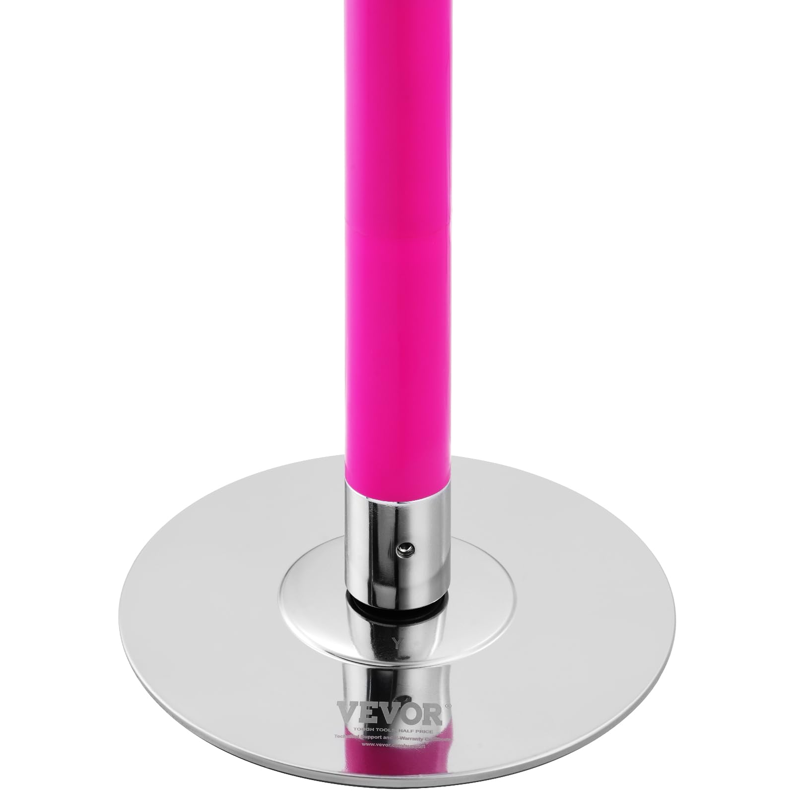 VEVOR Bastón de baile profesional, kit de bastón de baile estático giratorio, poste extraíble portátil, poste de acero inoxidable resistente de 45 mm, poste de fitness ajustable en altura, para