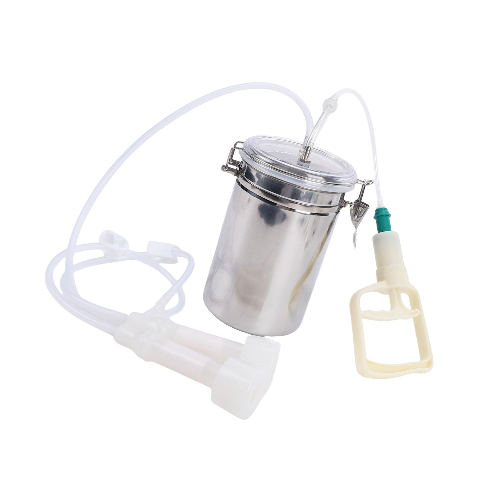 Máquina de Ordeño Manual, 2000 Ml Máquina de Ordeño de Cabra Portátil para el Hogar Operación Manual Kit de Ordeño de Vaca de Oveja para Granja de Plantas de Leche