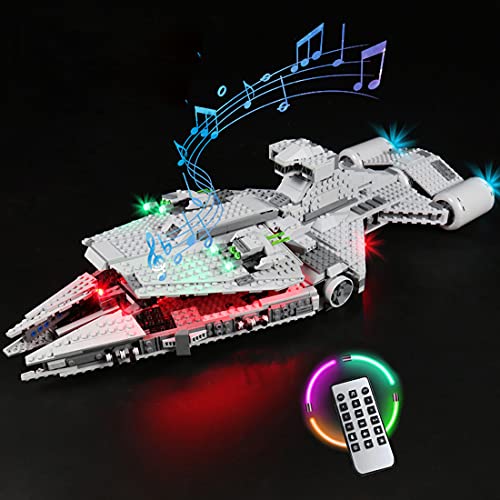 ITOP LED Klang Licht RC Beleuchtung Bausatz für Lego 75315, DIY LED Lichtset für Lego 75315 Imperialer leichter Kreuzer…