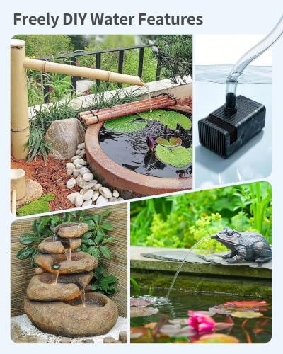 Image of POPOSOAP 12W Solar Fountain Pump Built-in Battery Backup for Birdbath Pond