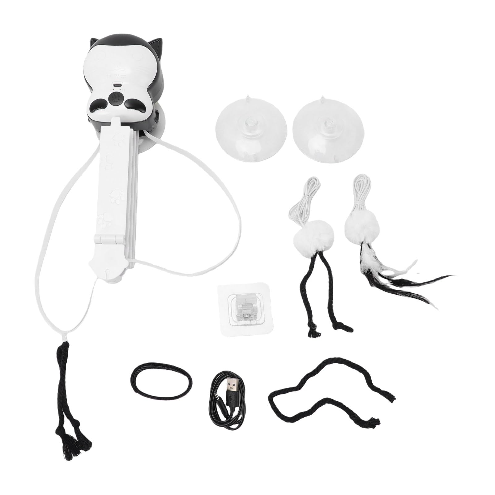 Fdit Jouet Automatique pour Chat avec Ventouse, Jouet Interactif pour