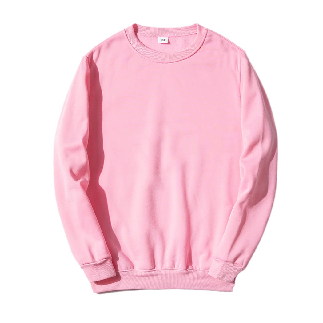 Felpa in pile calda di autunno inverno, felpa con cappuccio solido di Hip Hop degli uomini, rosa, XXXL