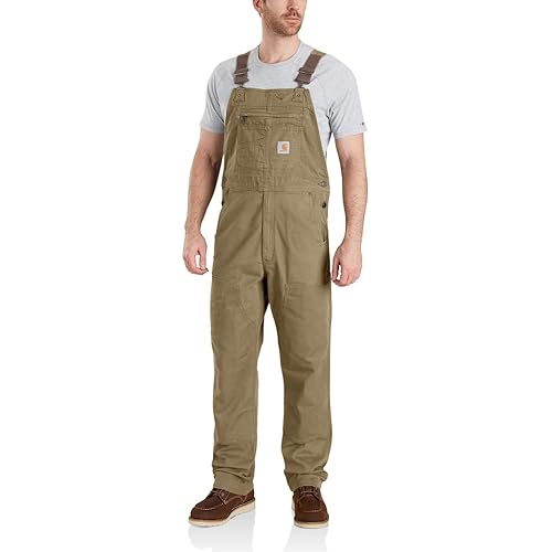 Carhartt Men's Rugged Flex Relaxed Fit Canvas Bib Overall