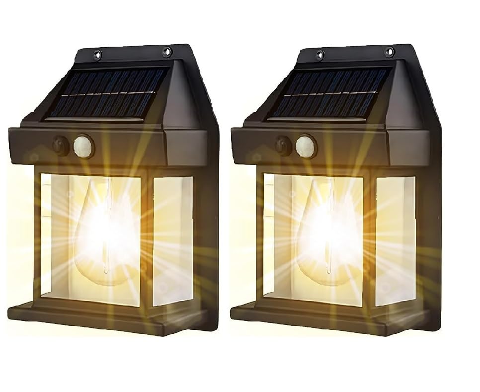 Outdoor Solar Wall Lamp Outdoor Waterproof Tungsten Lamp Induction Garden Lamp Garden Villa Night Lamp (SINGAL - Light, 2)