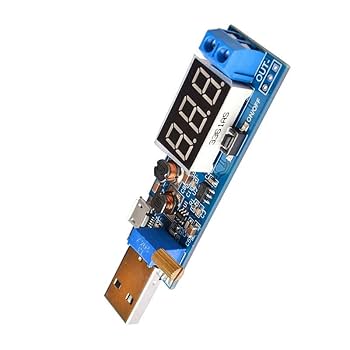 USB DC-DC 電圧降圧レギュレータ 5-18V から 5V USB 5V DC-DC 昇降圧コンバータ電源モジュール調整可能な電圧