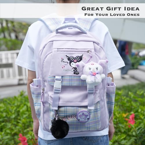 Juju Black Kawaii Backpack - Cute Kawaii Stuff Mochila Kawaii - Cute Backpacks For Girls - Backpacks For School Girls - Cute Backpack For School (Bla) 6