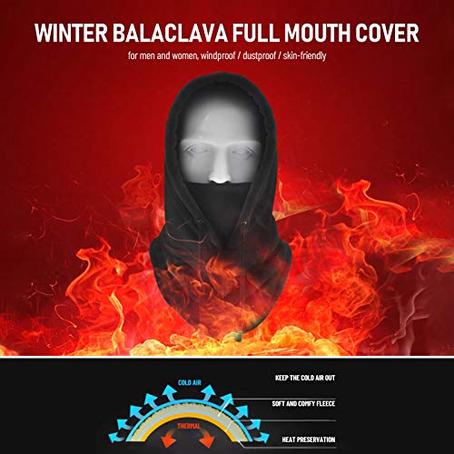 Moochy Homens Mulheres Inverno Balaclava Velocino Quente Macio com Cordão Gola Polaina Ciclismo Cami