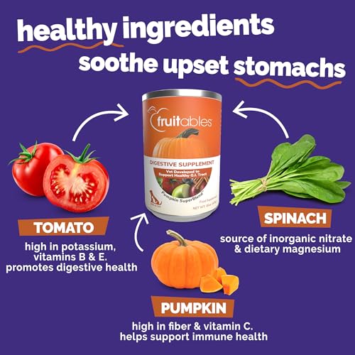 Fruitables Pumpkin Digestive Supplement, Made with Pumpkins for Dogs, Healthy Fiber Supplement for Pet Nutrition, Packed with Superfoods, 15 oz - Image 6