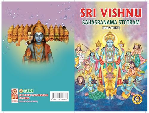 Sri Vishnu Sahasranama Stotram, English Bold Print Edition, Relig...