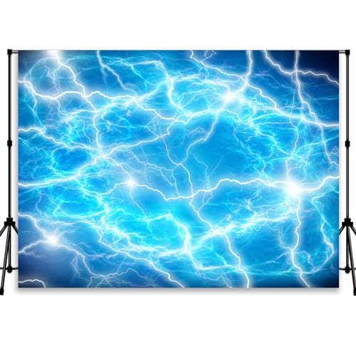 Fondo Fotográfico Azul Rayo 7x5 FT para Estudio miniatura 1