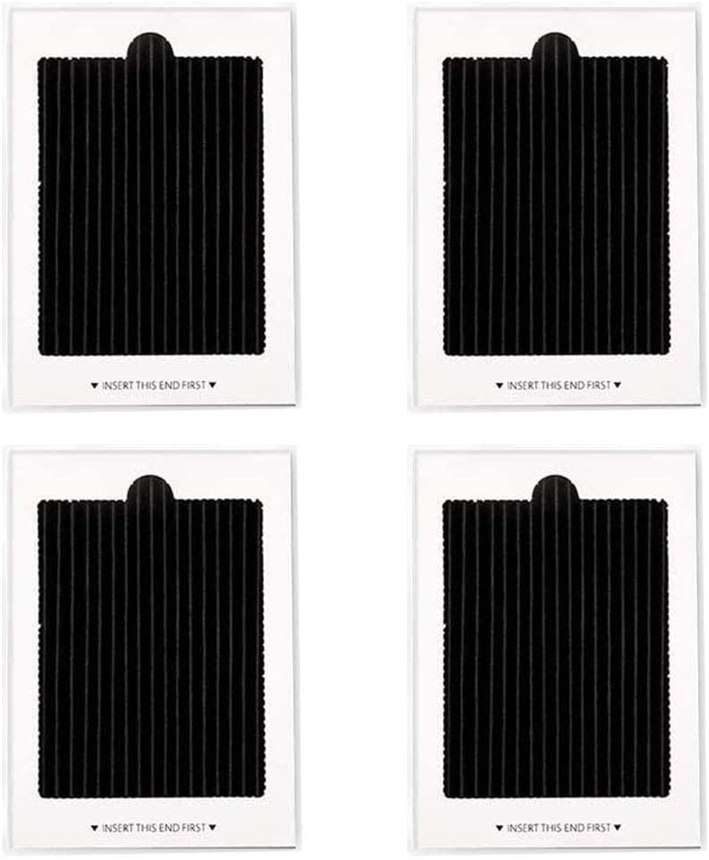 4 Pack Refrigerator Air Filter Replacement Carbon Activated Air Filter Compatible with Frigidaire and Electrolux, Replaces SCPUREAIR2PK, EAFCBF Replace 242061001, 242047804