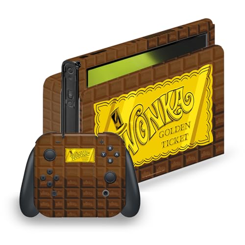 Autocollant Switch OLED Willy Wonka pour protéger la console des rayures sans résidu