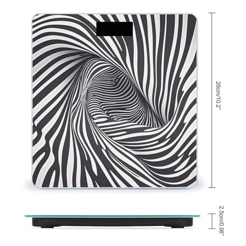 Báscula Digital de Baño con Pantalla LED y Plataforma de Vidrio Templado miniatura 2