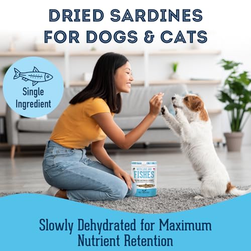 Image of The Granville Island Pet Treatery Sardines for Dogs & Sardines for Cats (6.3 o.z.) - Dehydrated Single Ingredient Dog Treats - All Natural Dog Treats, Grain Free - Training Treats